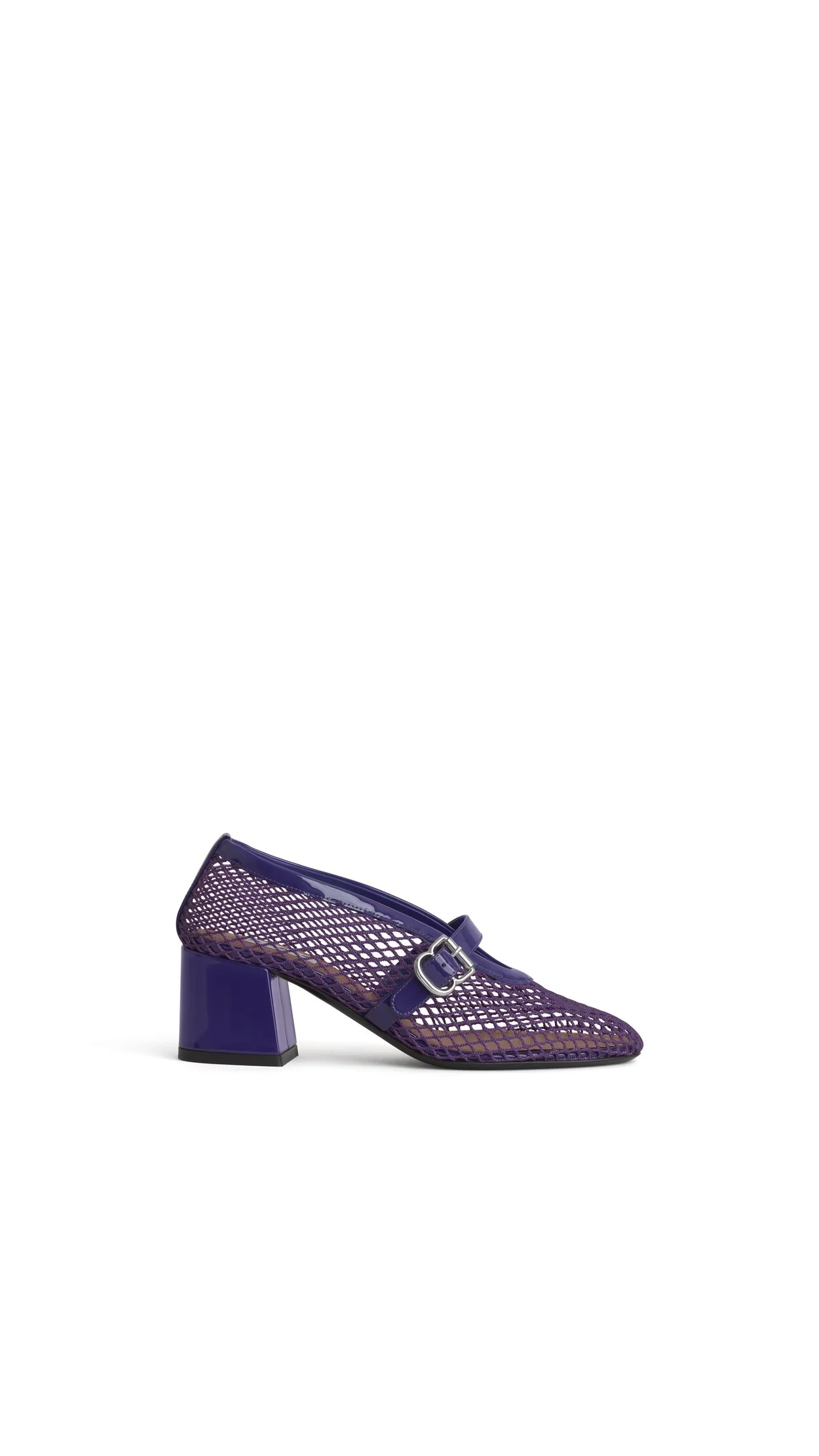 MARY JANES IN FISHNET AND PATENT LEATHER - 1