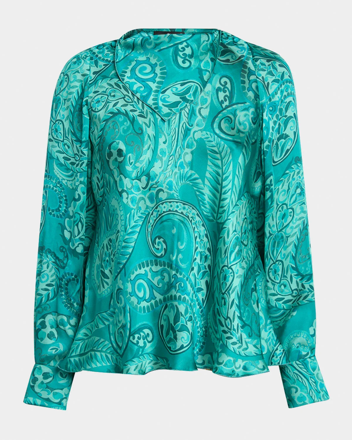 Paisley Scarf Blouse - 1