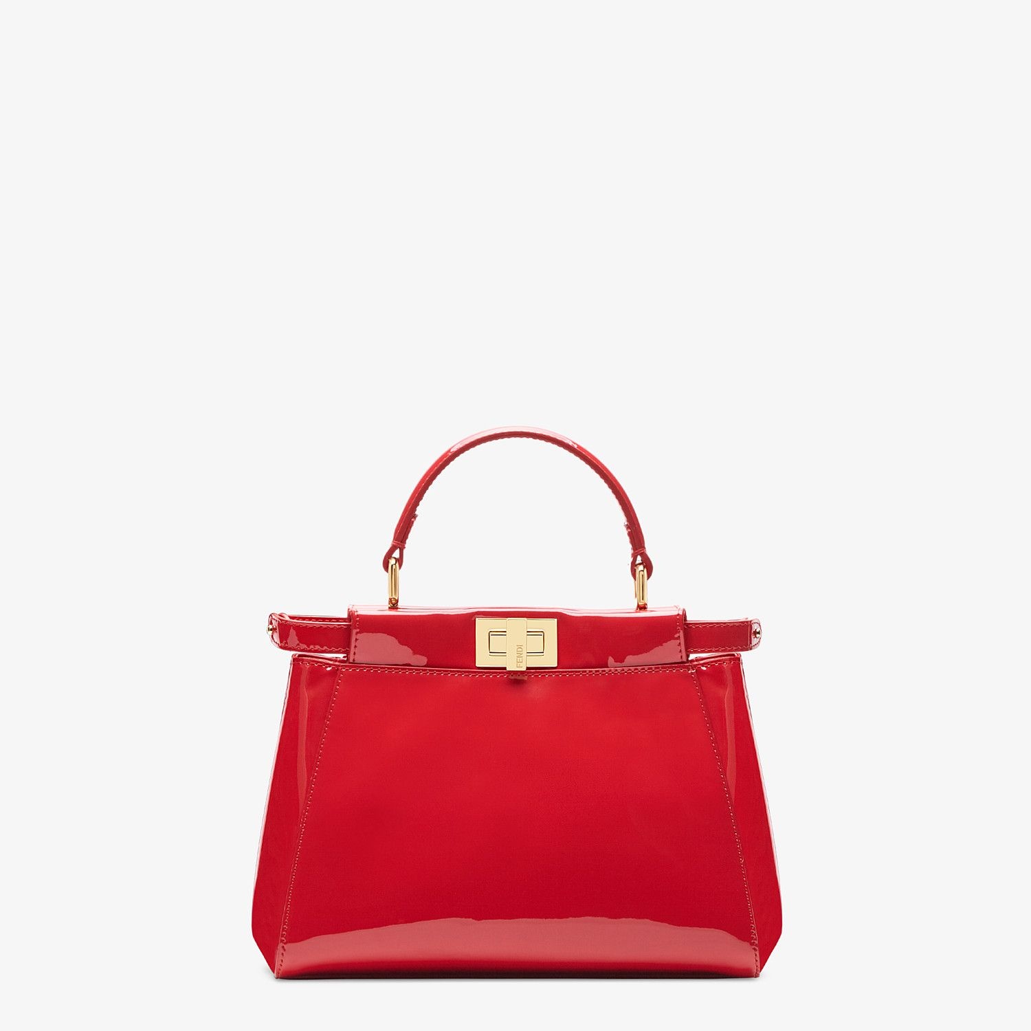 Red patent leather bag - 1