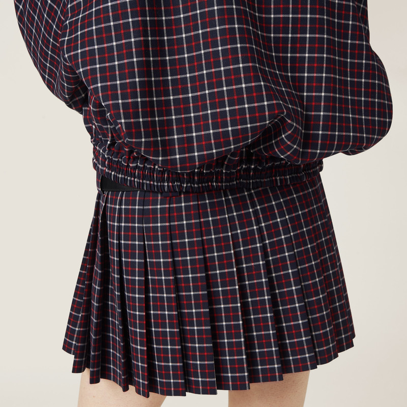 Checked wool miniskirt 5