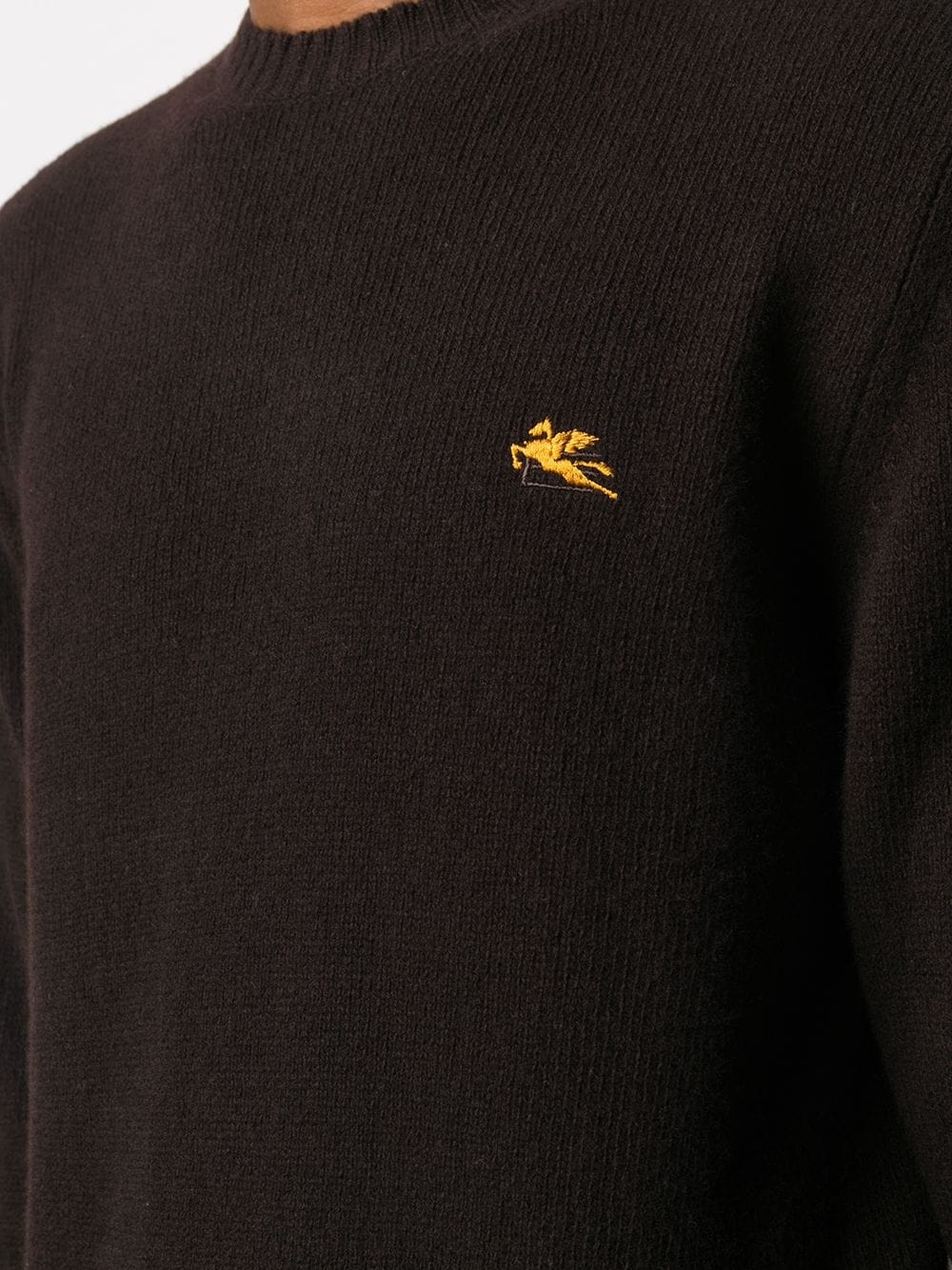 embroidered logo sweater - 5