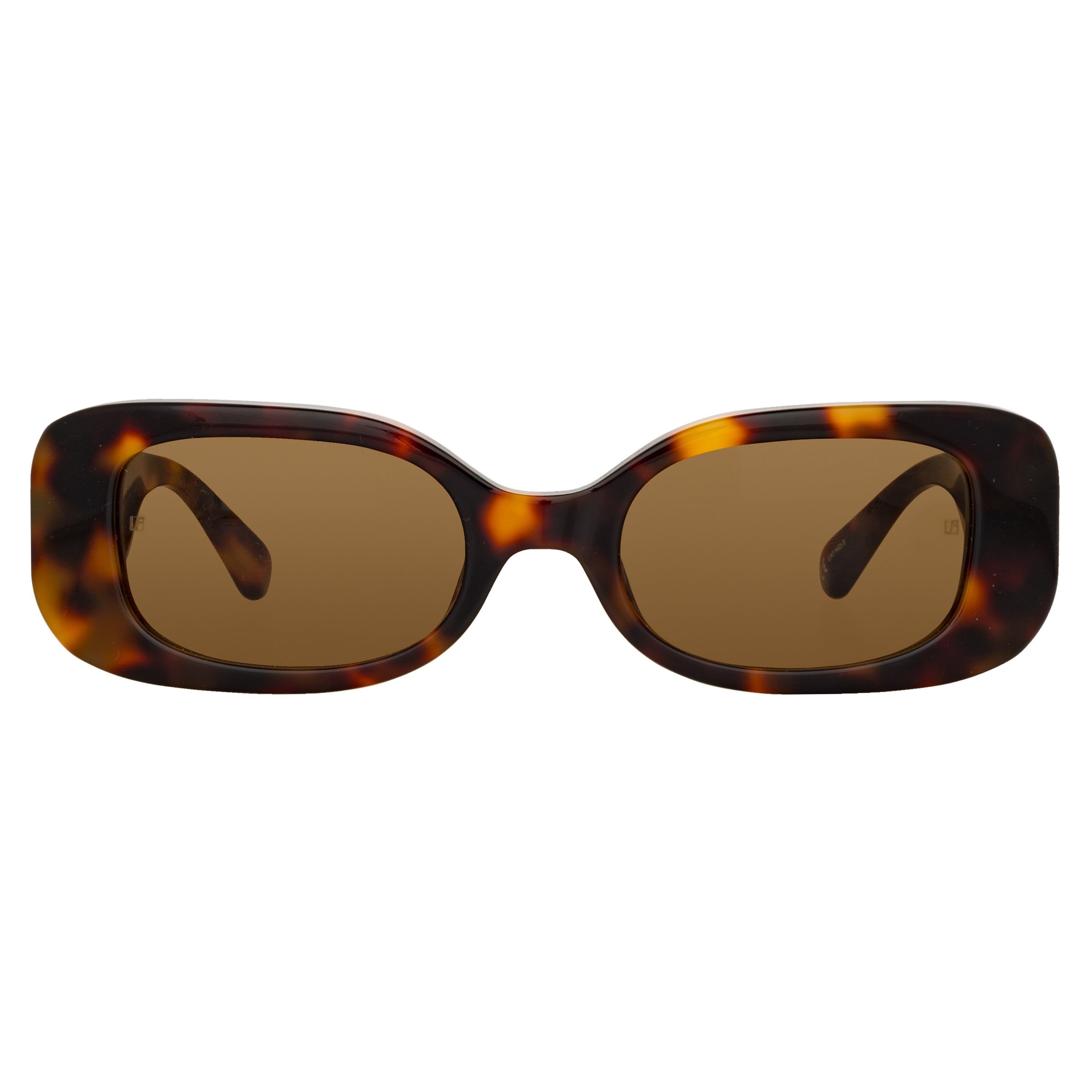 LOLA RECTANGULAR SUNGLASSES IN TORTOISESHELL - 1