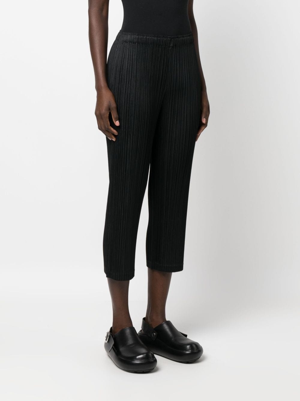 pleated cropped trousers - 3
