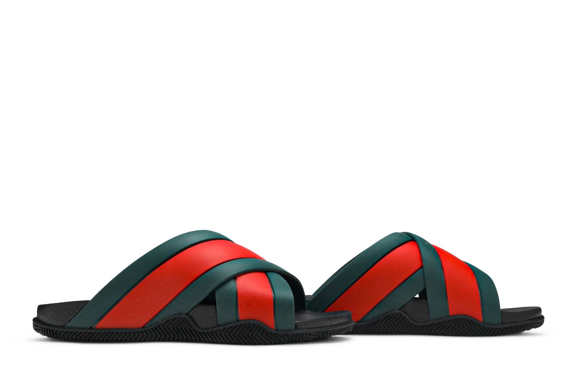 Gucci Rubber Slide 'Green Red' - 8