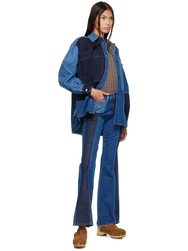 See by Chloé Blue High-Rise Straight Jeans outlook
