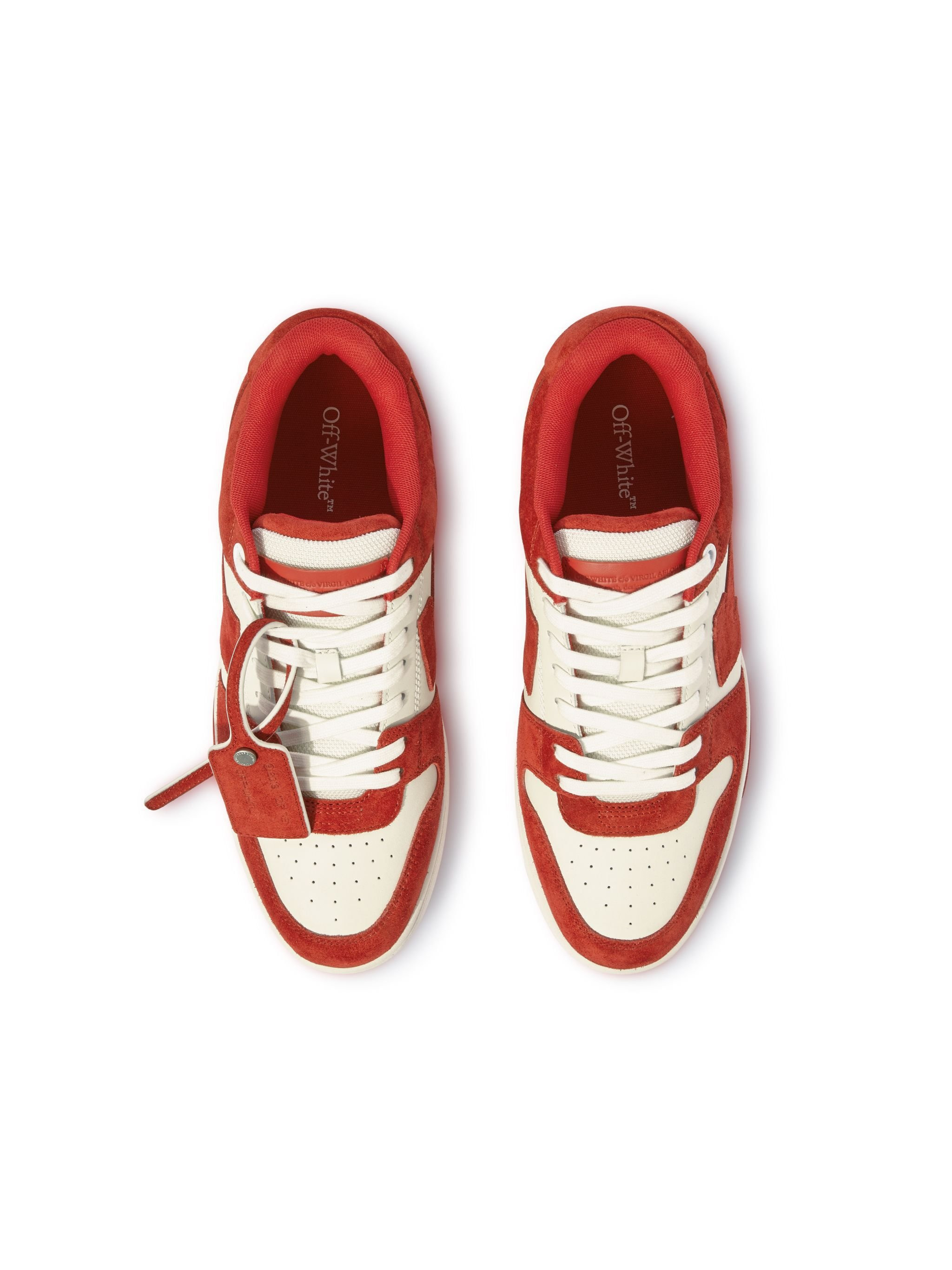 Brick Red/white Out Of Office Suede - 4