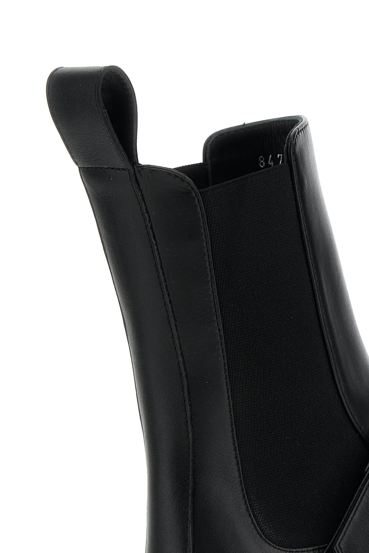 Black leather Sofa ankle boots - 4