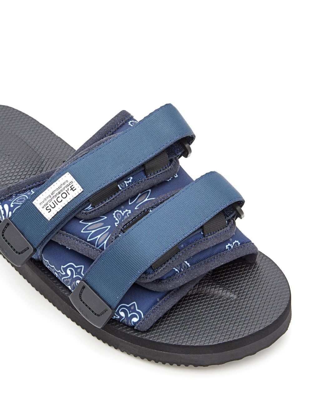 logo-patch sandals - 4