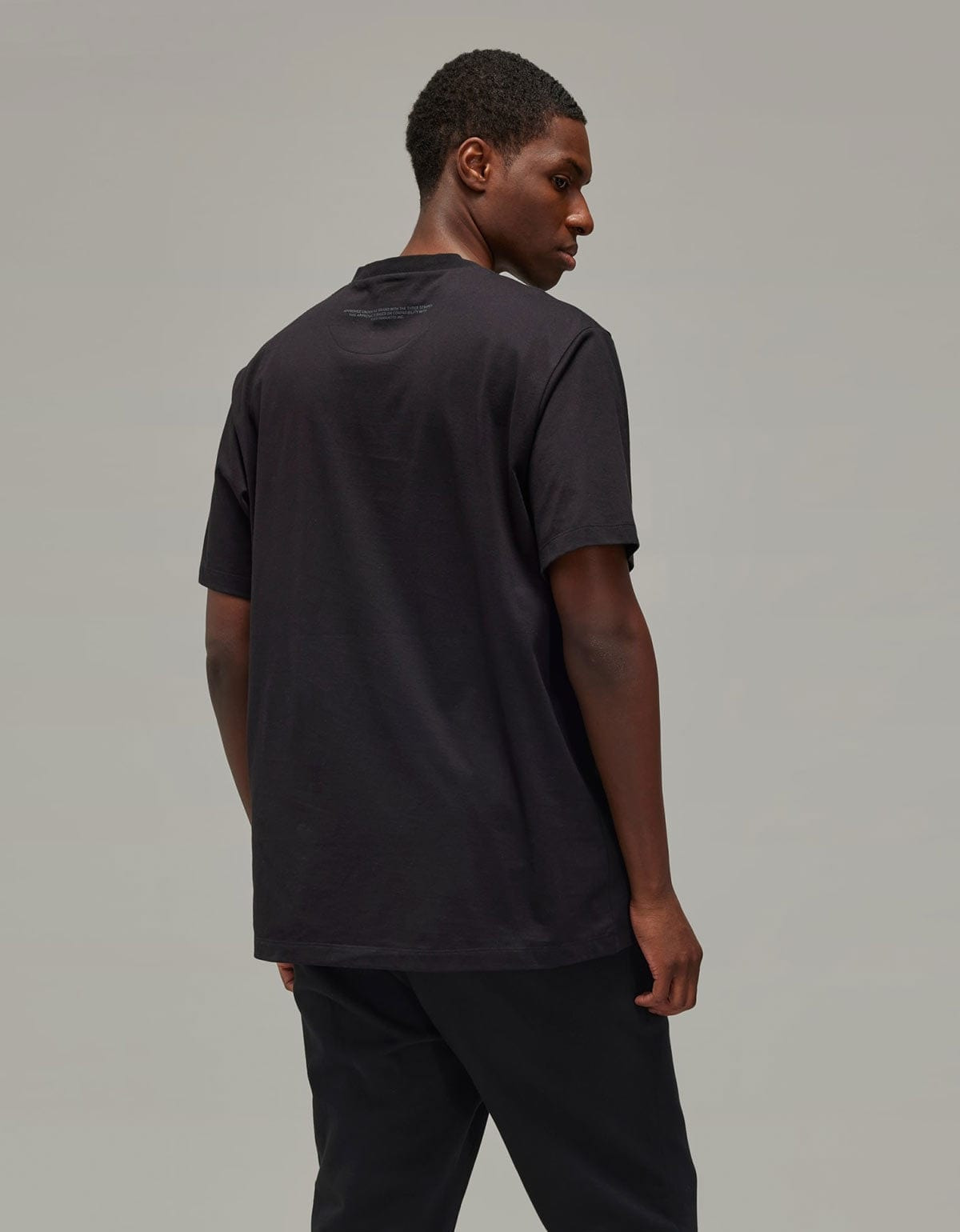 Y-3 Black Logo Short Sleeve T-Shirt - 6