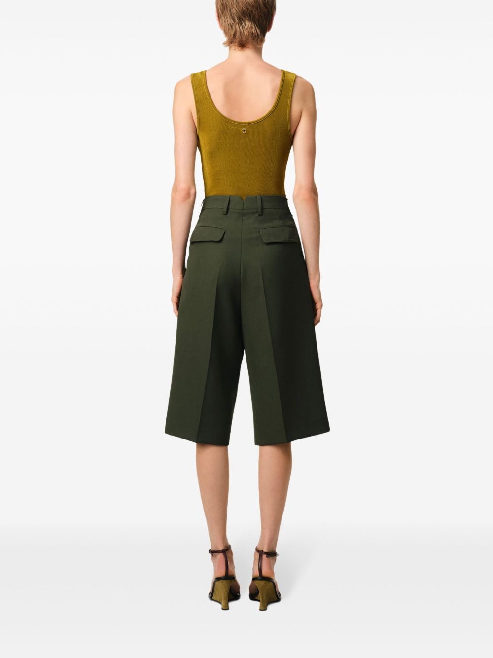wide-leg bermuda shorts - 4