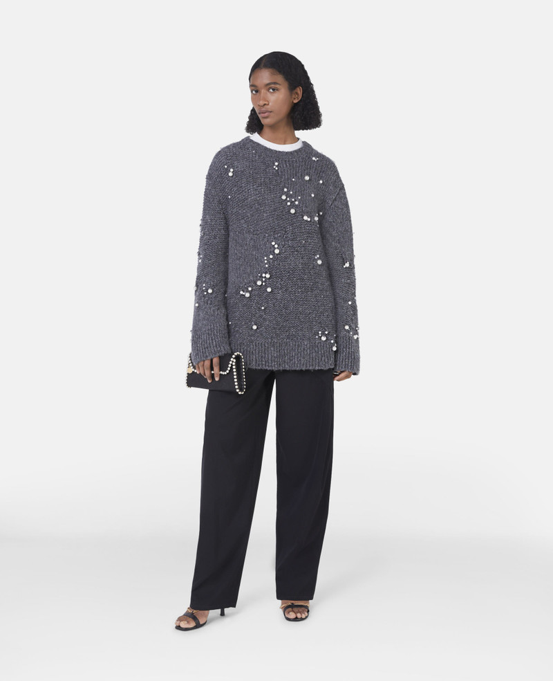 Stella McCartney Pearl Embroidery Oversized Jumper outlook