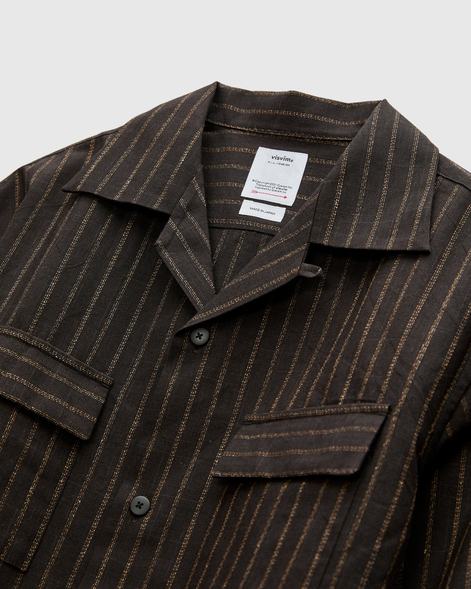 Keesey Shirt Stripes LS in Black - 3