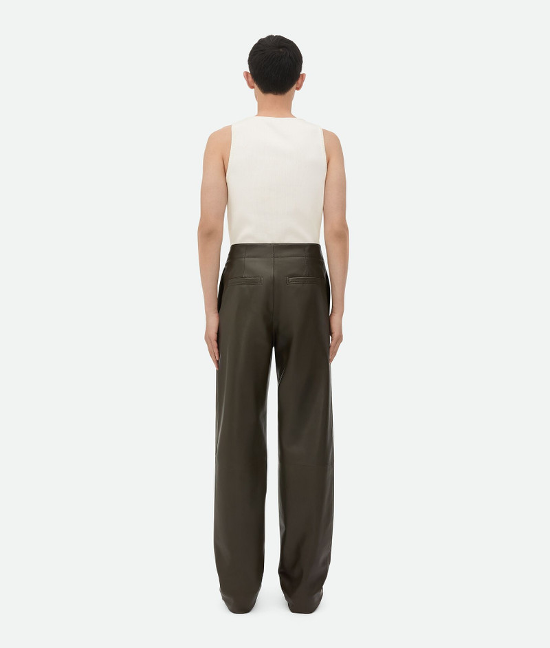 Leather Wide Leg Trousers 3