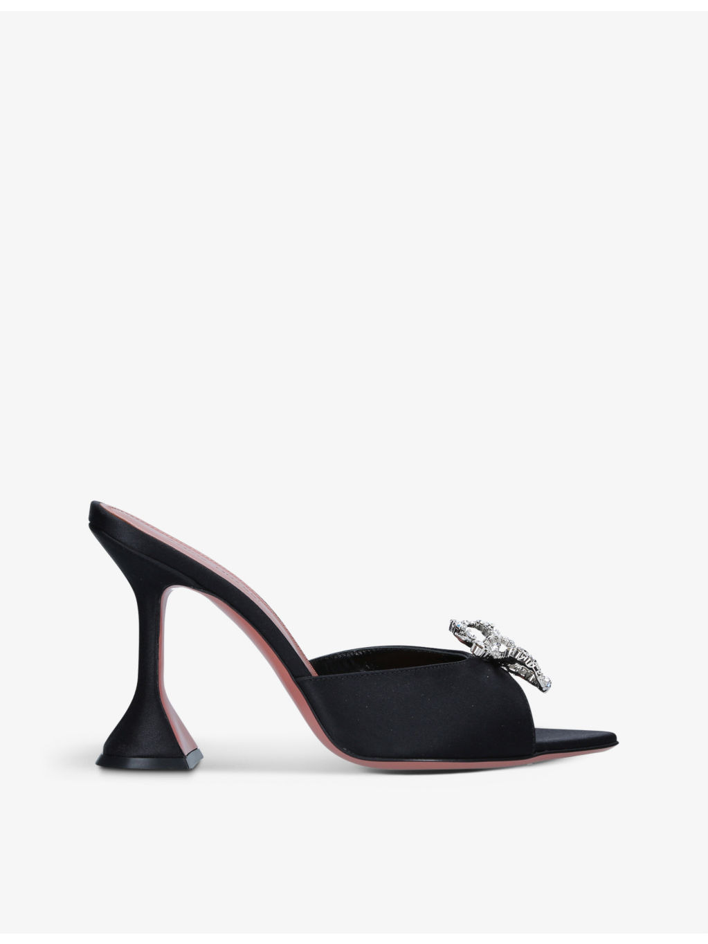 Rosie crystal-embellished satin slingback courts - 1