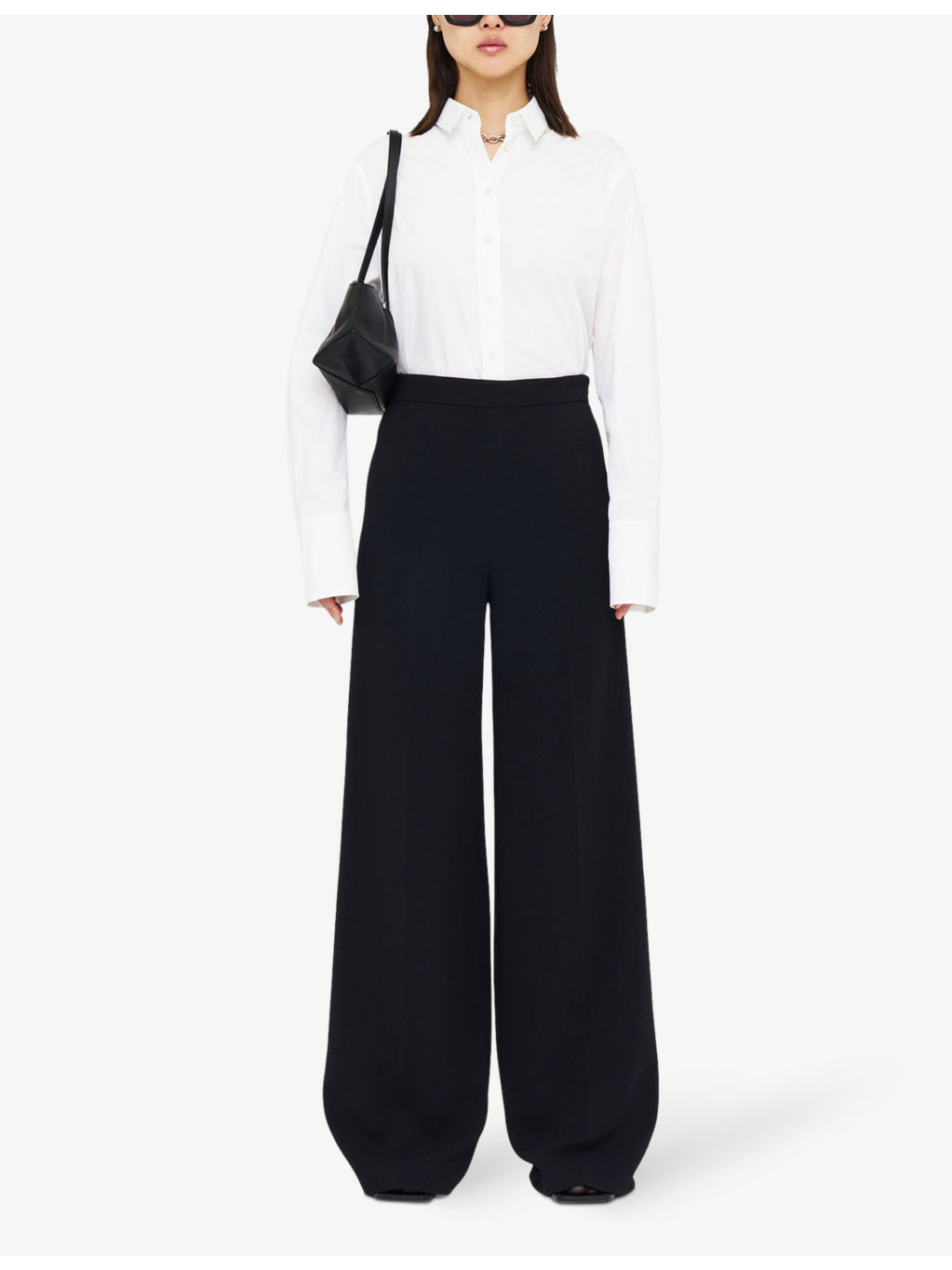 Alane wide-leg high-rise woven trousers - 2