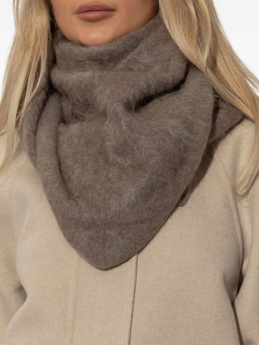 brushed cashmere scarf - 2