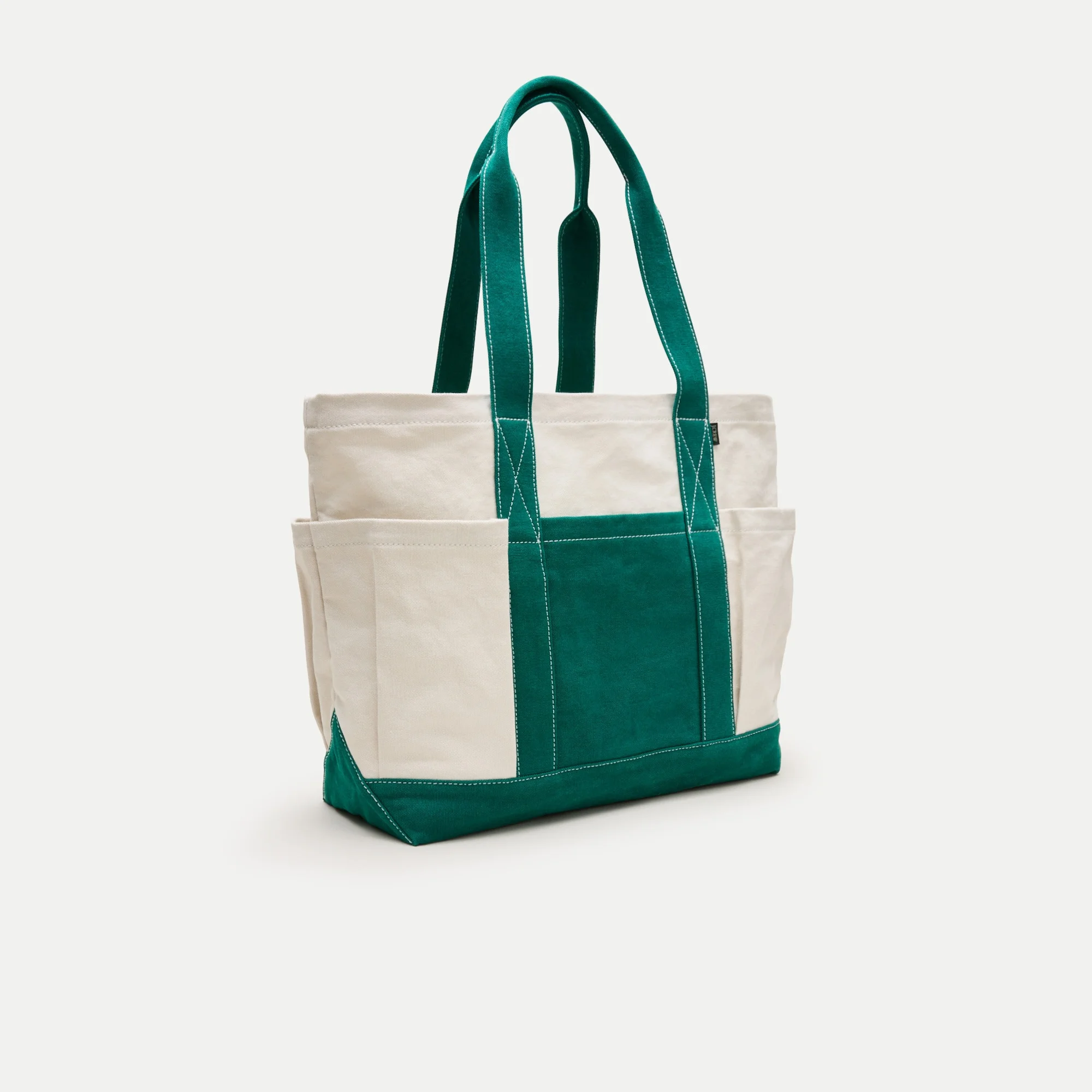 Medium Seaport tote bag in washed canvas - 1