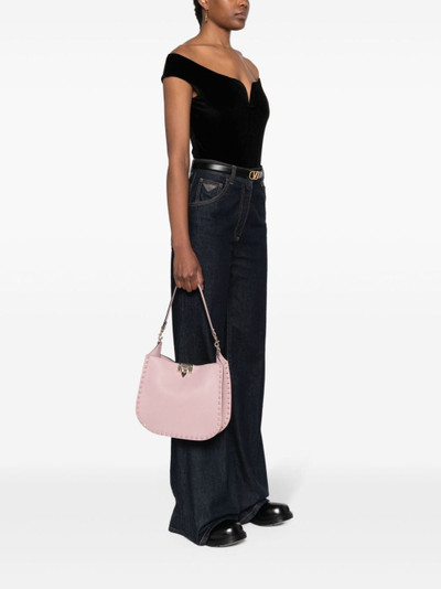 Valentino Rockstud-embellished leather shoulder bag outlook