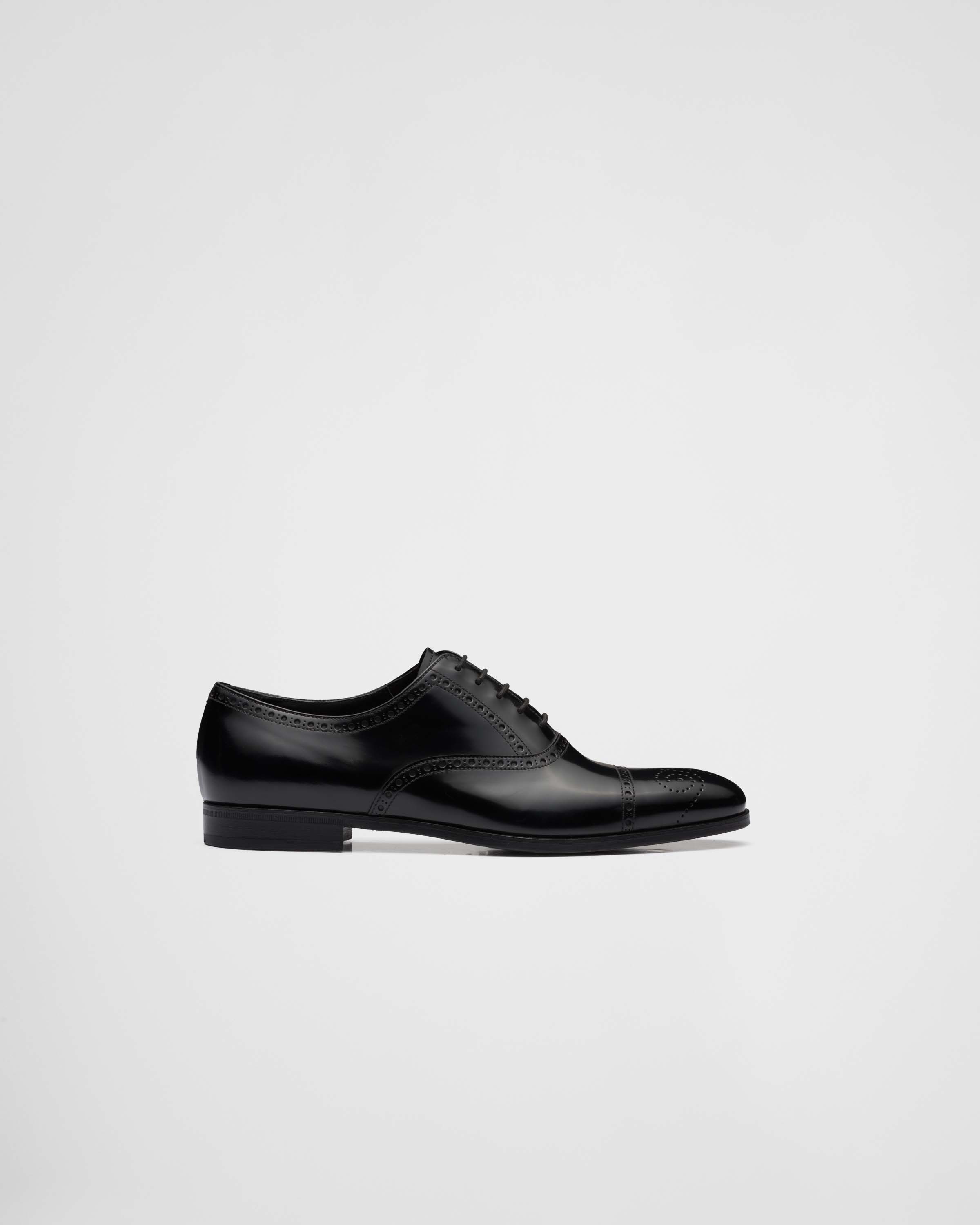Brushed Leather Oxford Brogue Shoes - 2
