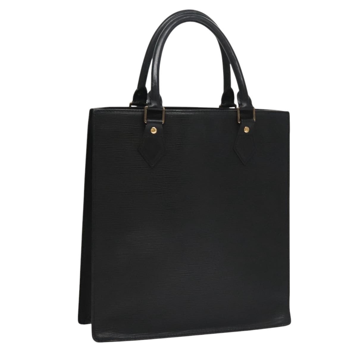 LOUIS VUITTON Epi Sac Plat PM Hand Bag Black M58658 - 1