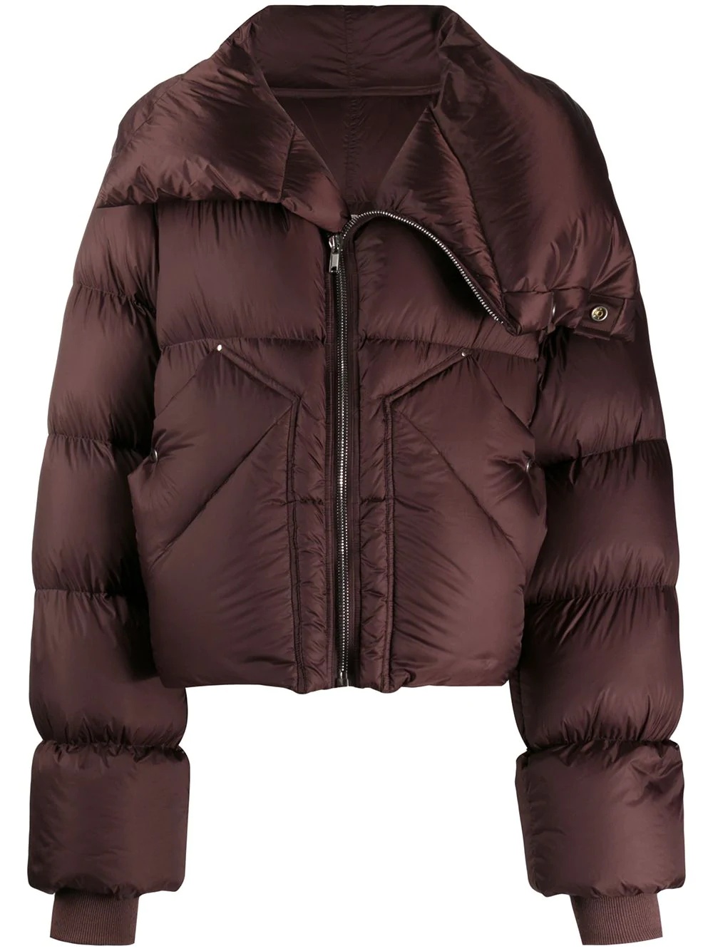 padded oversized down jacket - 1