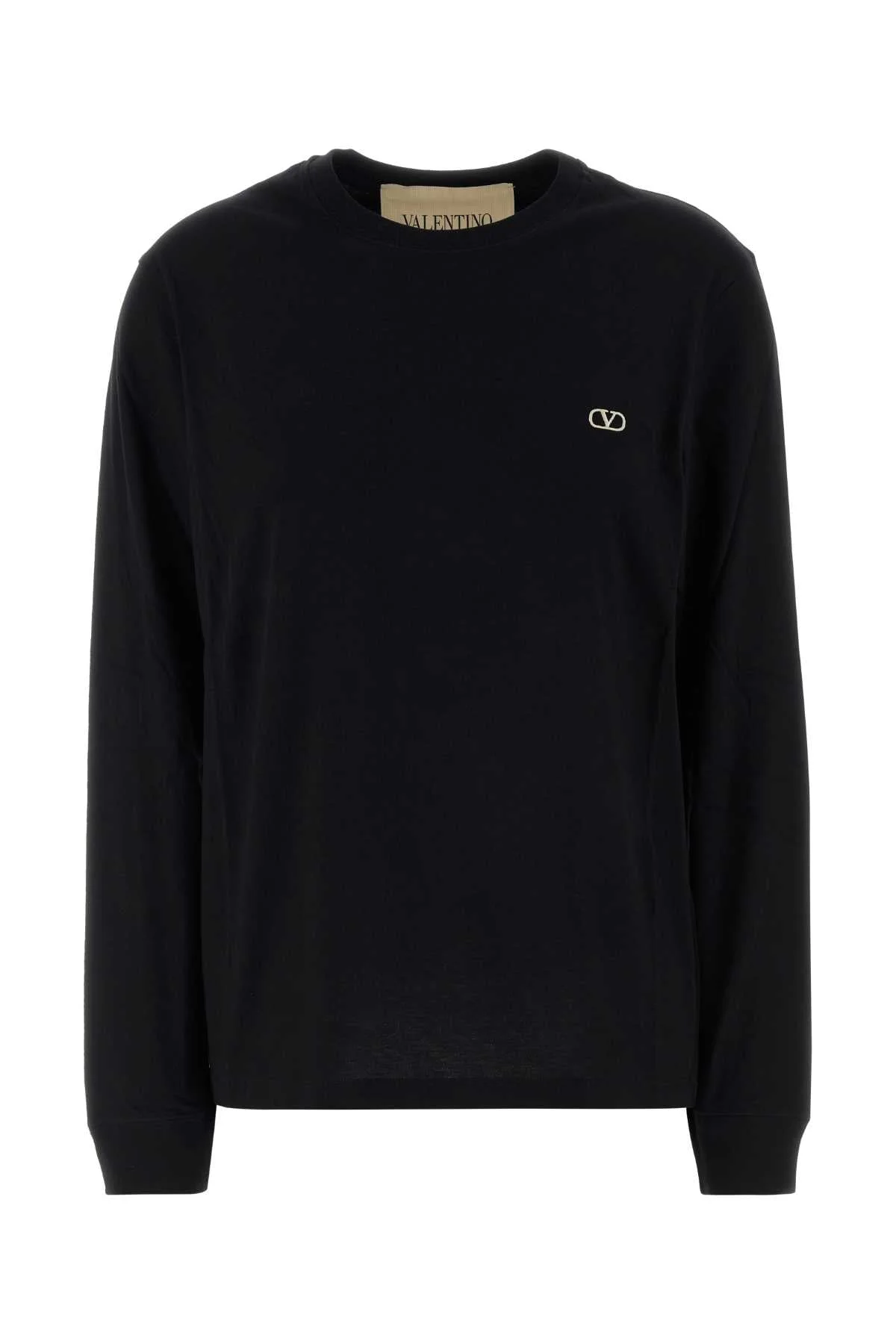 Valentino Garavani Women Black Cotton T-Shirt - 1