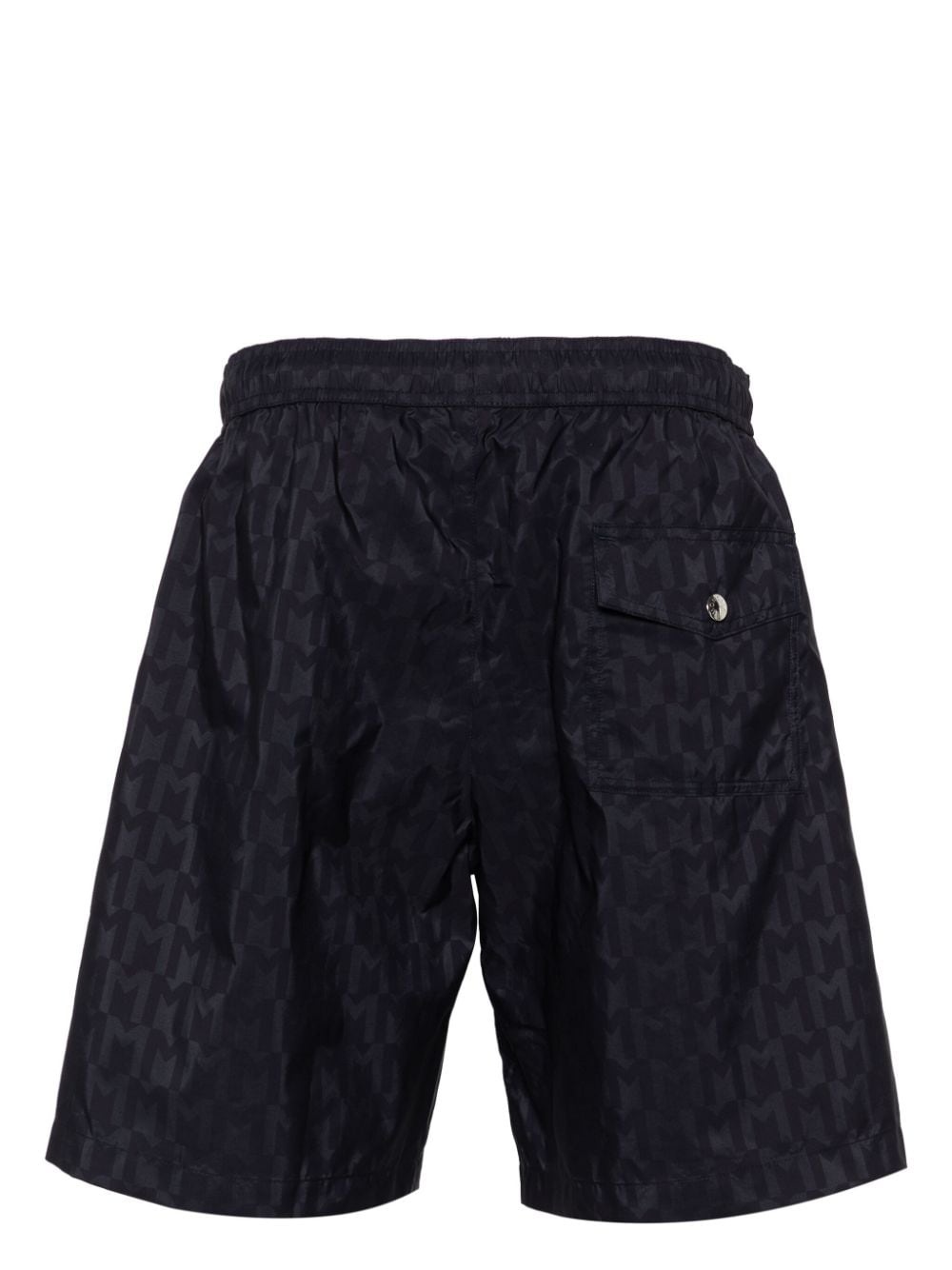 monogram-print drawstring swim shorts - 2