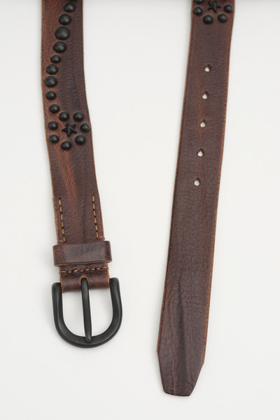 Our Legacy Star Fall Belt Brown Leather outlook