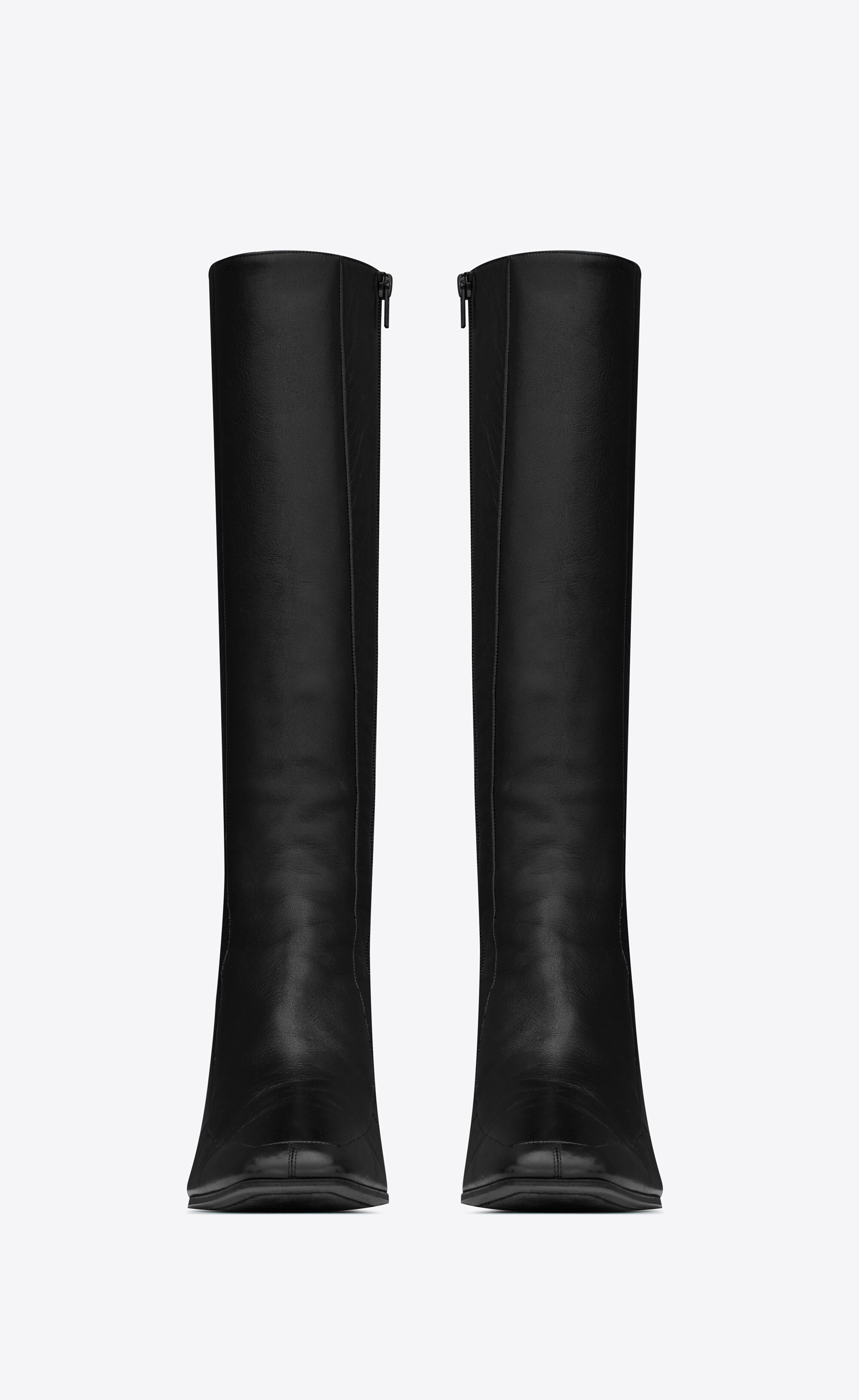 otto zipped boots in smooth leather - 3