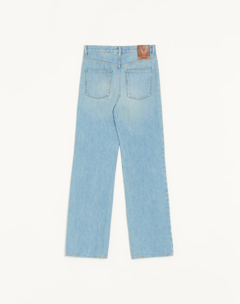 Valentino VALENTINO DENIM PANTS WITH GOLD BUTTONS outlook