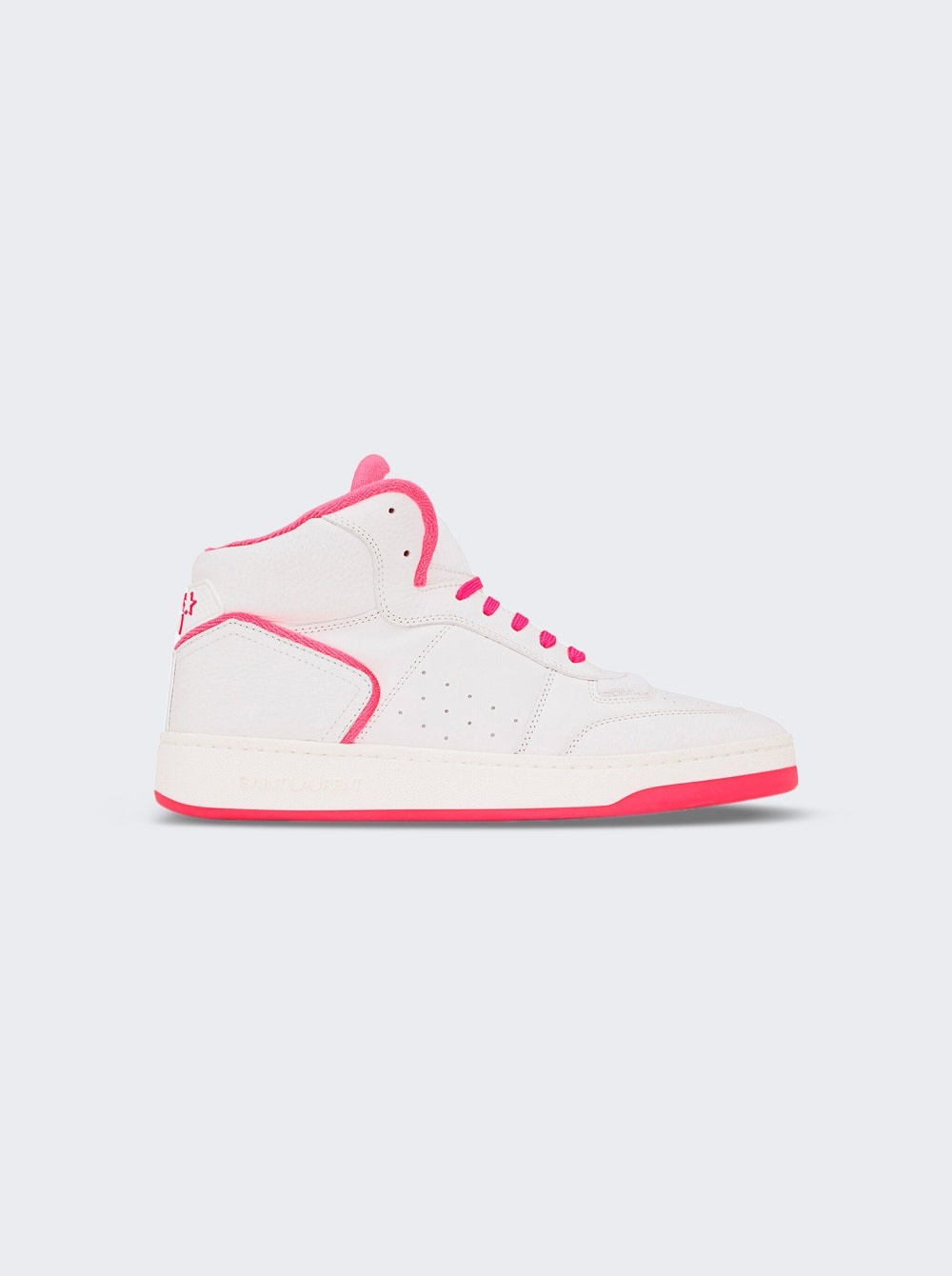 SL/80 Mid-Top Sneakers White and Pink - 1