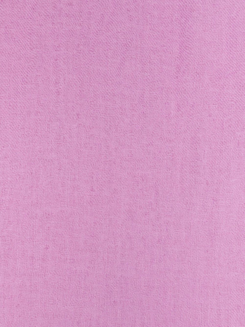 Isabel Marant logo-jacquard frayed-edge scarf outlook