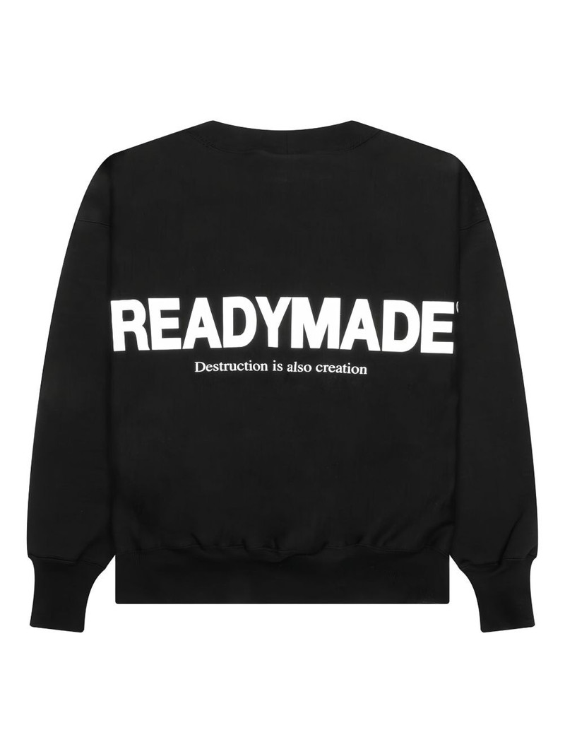 Readymade mock-neck smile sweatshirt outlook