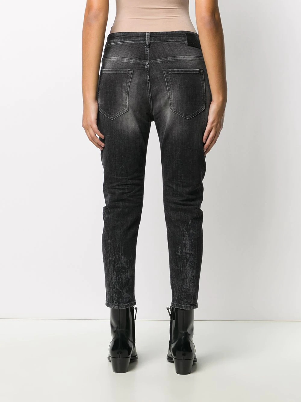 washed skinny-fit denim jeans - 4