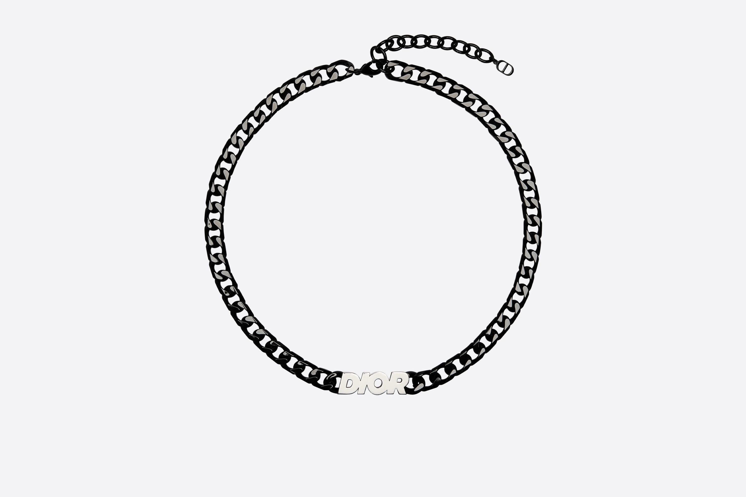 'DIOR' Chain Link Necklace - 1