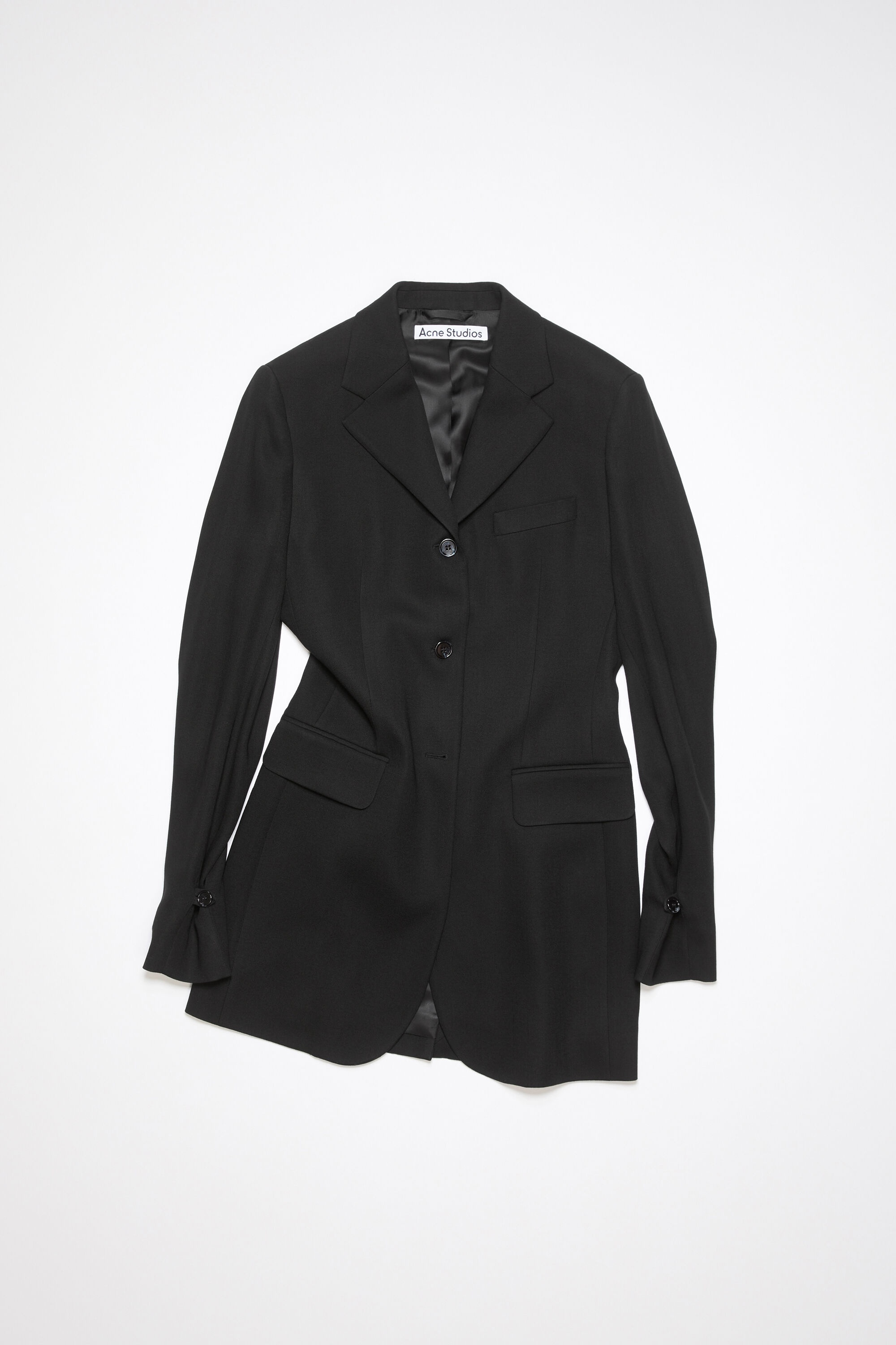 Fitted suit jacket - Black - 1