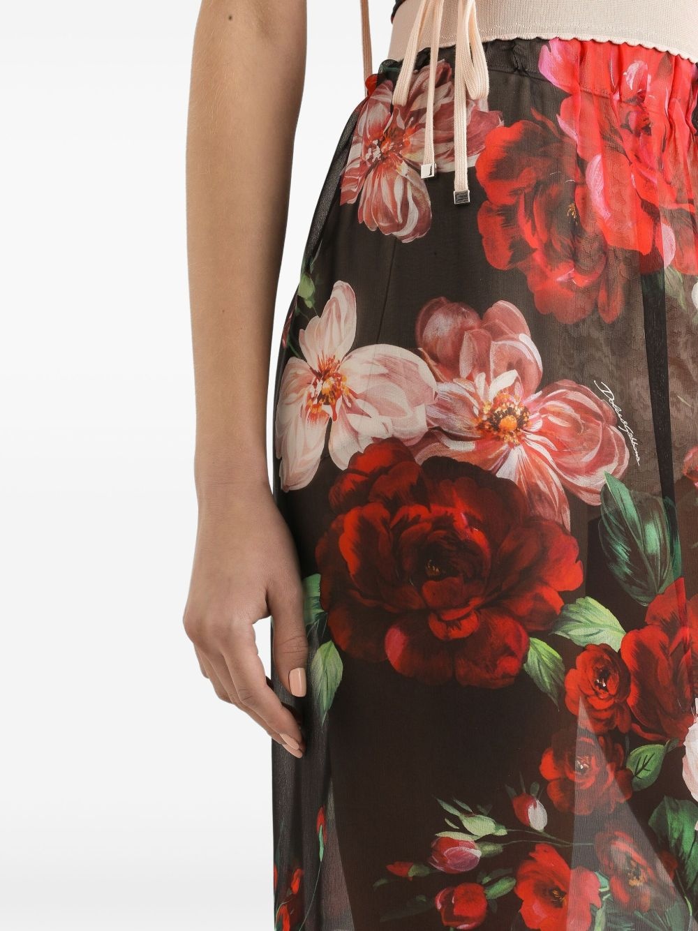 floral-print midi skirt - 5