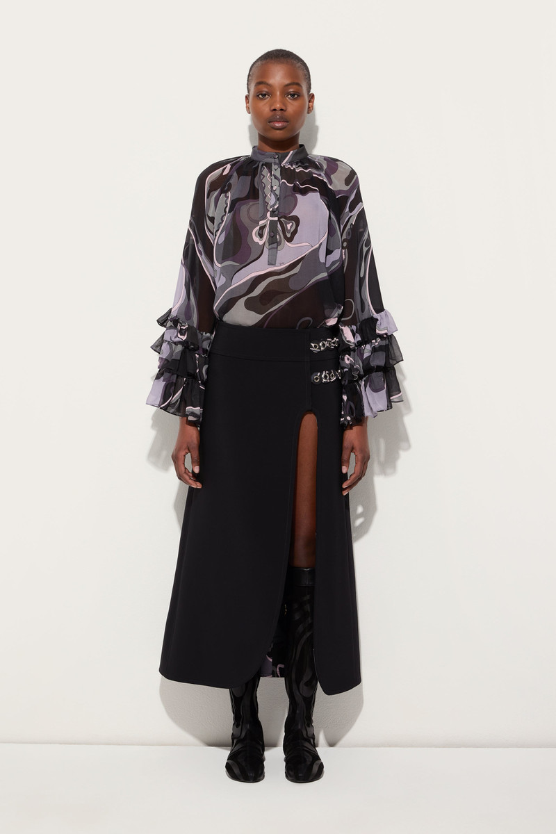 PUCCI ORCHIDEE PRINT SILK BLOUSE outlook