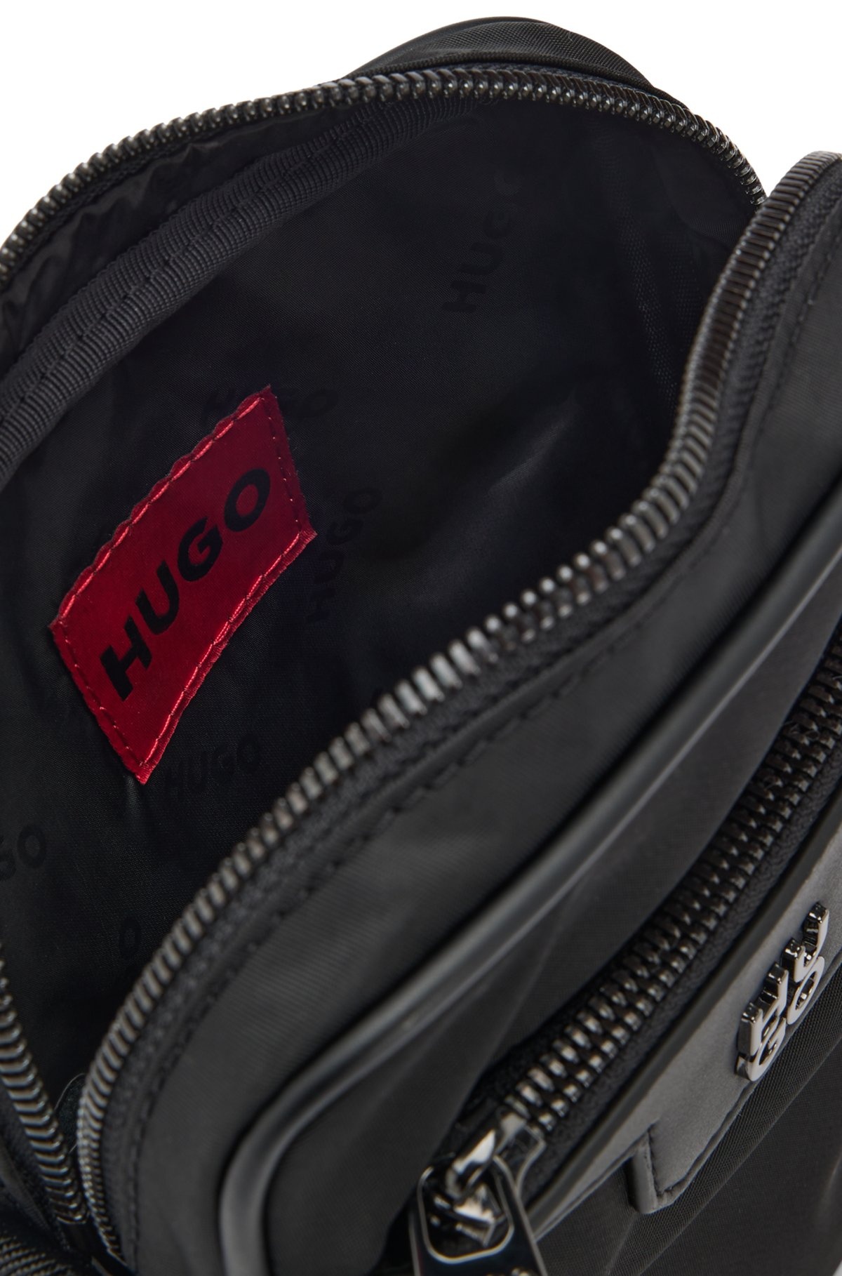REPORTER BAG IN STRUCTURED TWILL WITH METALLIC STACKED LOGO - 6