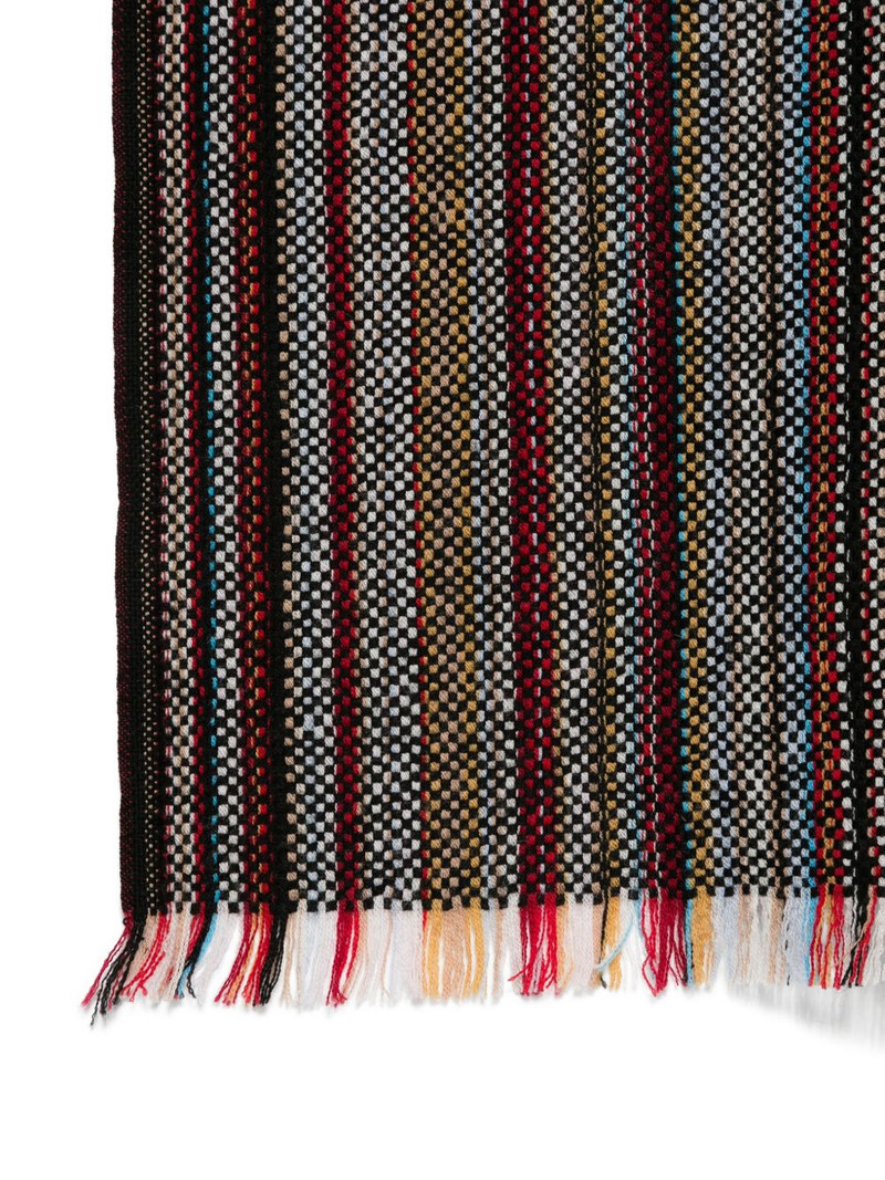 Paul Smith striped fringed scarf outlook