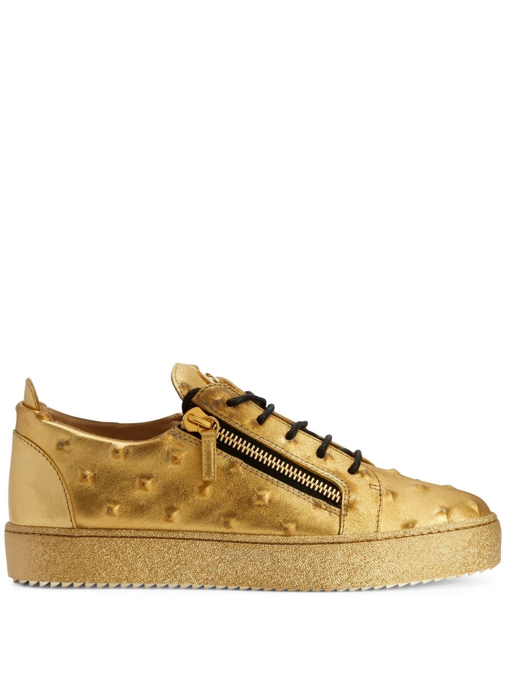 Frankie leather low-top sneakers - 1