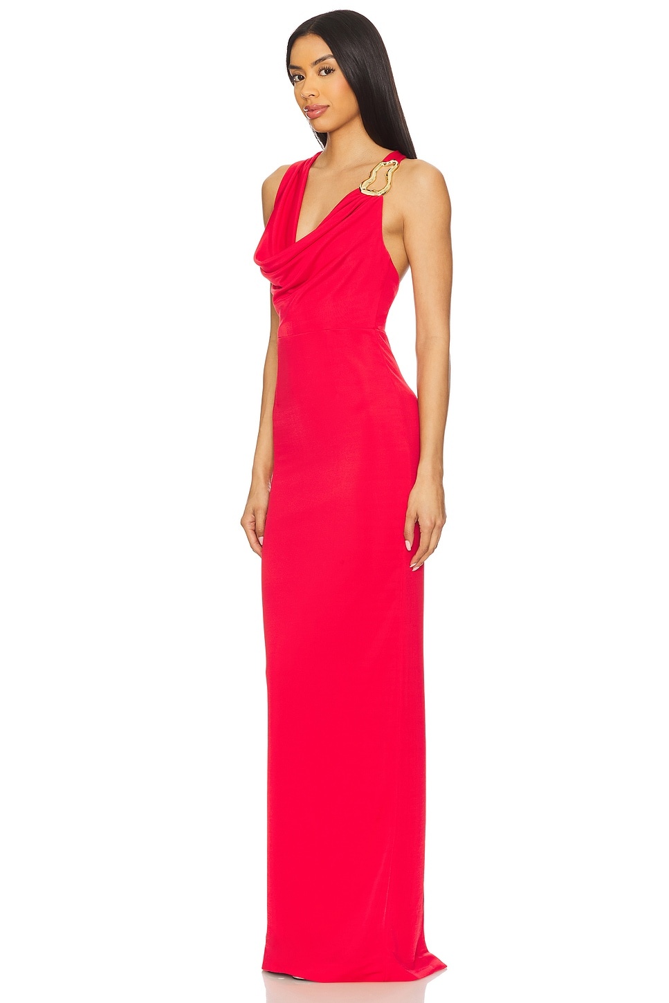 Carmine Halter Maxi Dress - 2