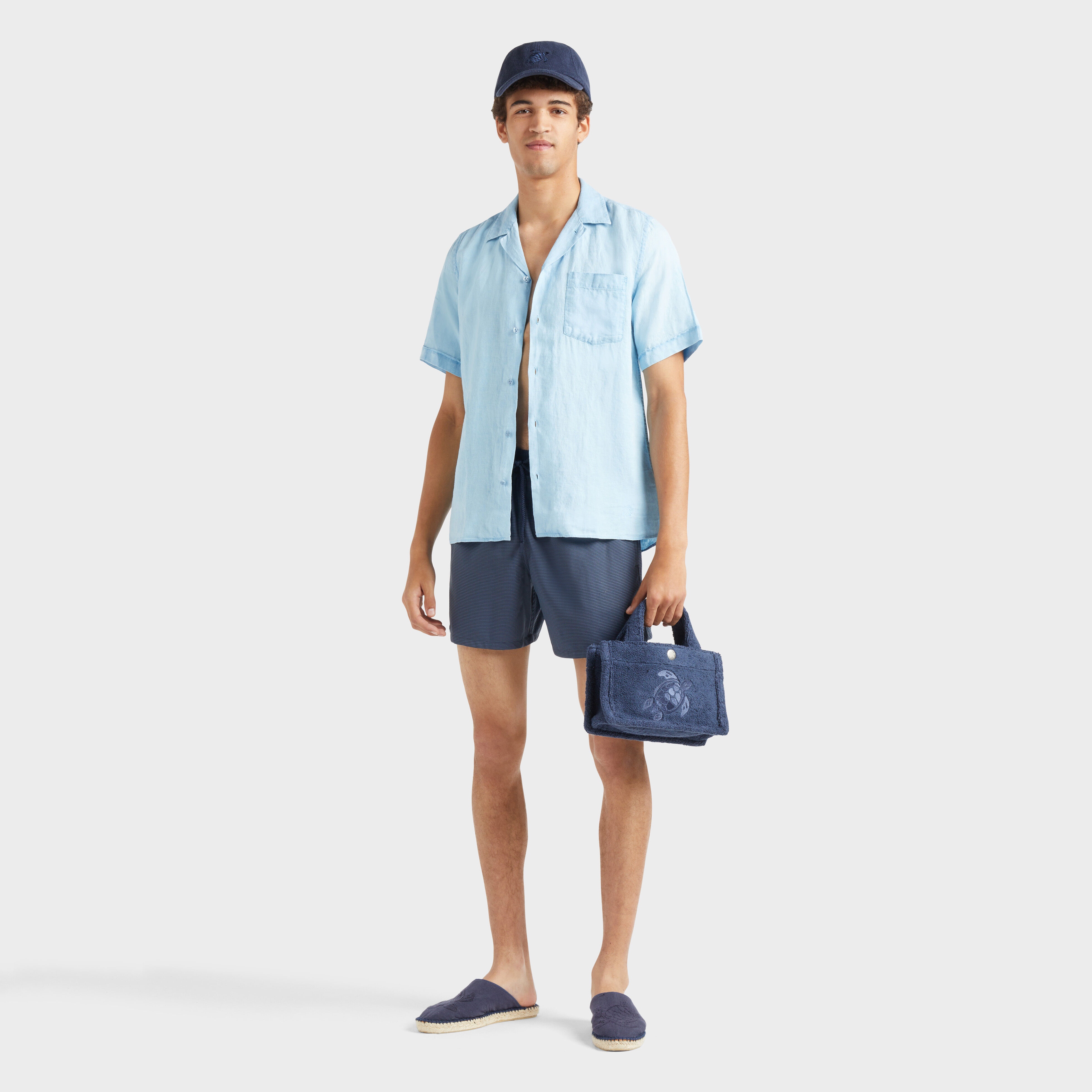 Men Wool Swim shorts Micro Carreaux Tailoring - 3
