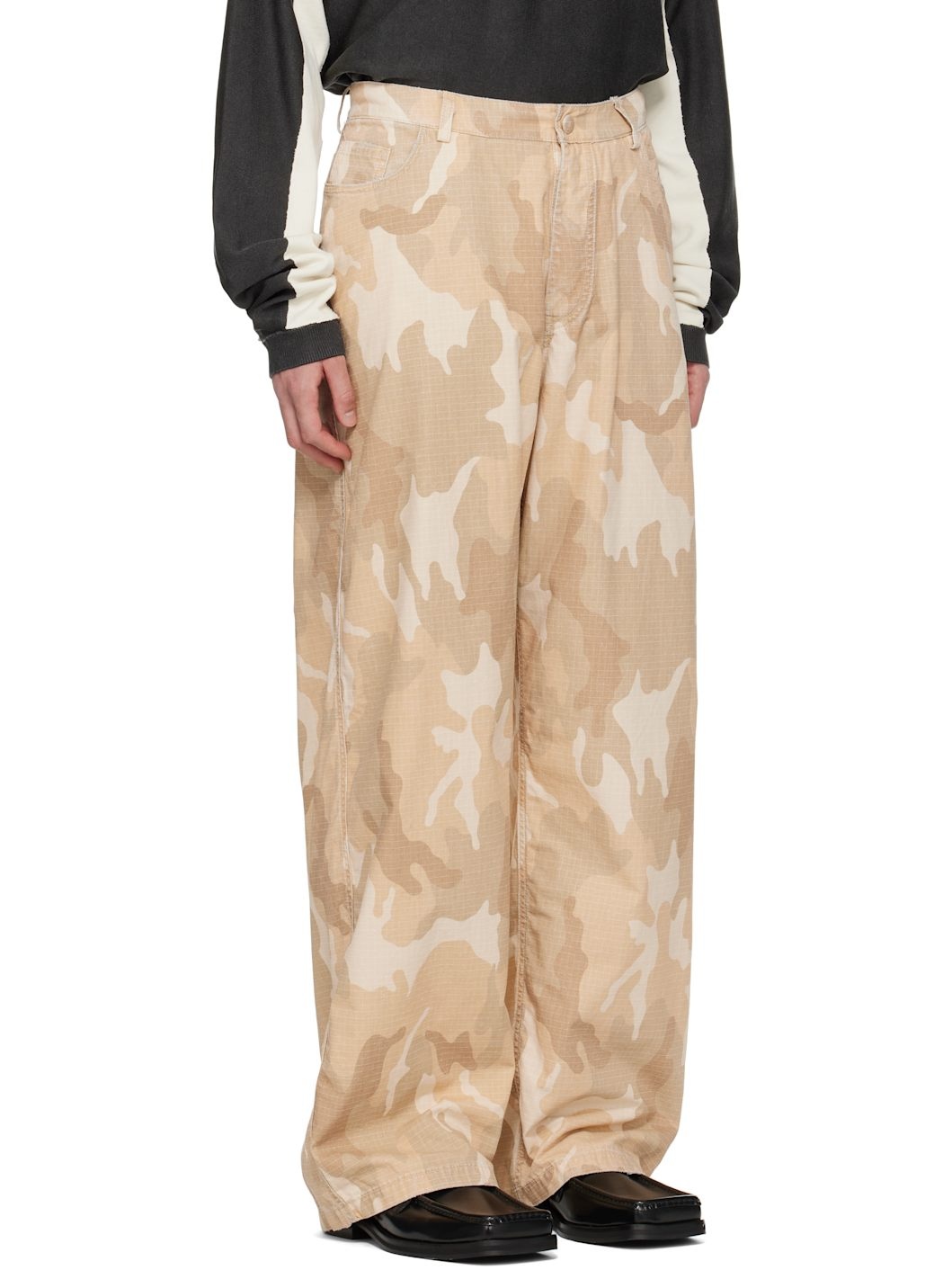 Khaki 'Big Daddy' Reversible Trousers - 2