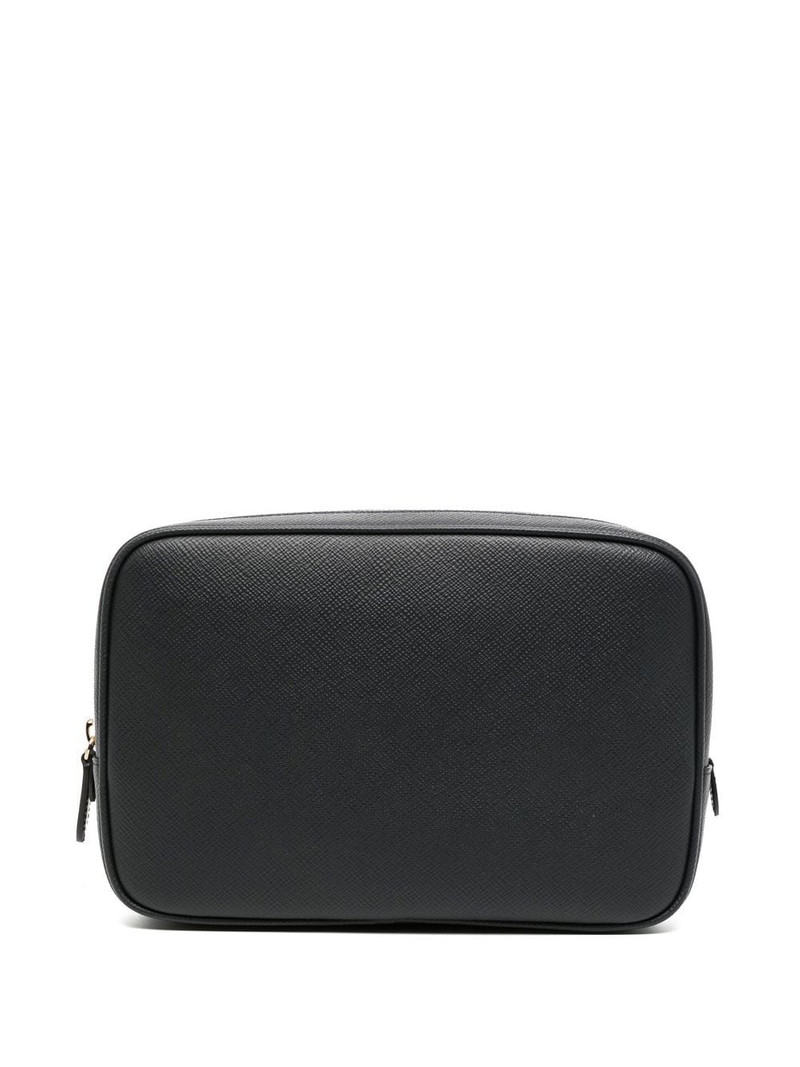 Smythson logo-print tech organiser pouch outlook