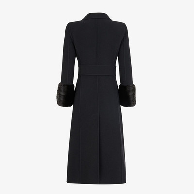 FENDI Black wool coat outlook