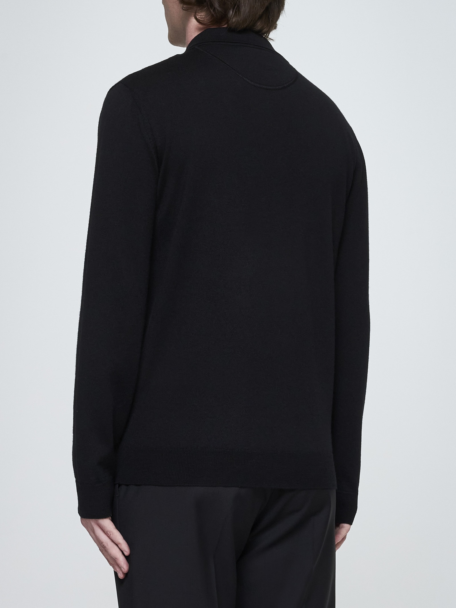 Valentino wool and cashmere polo shirt - 4