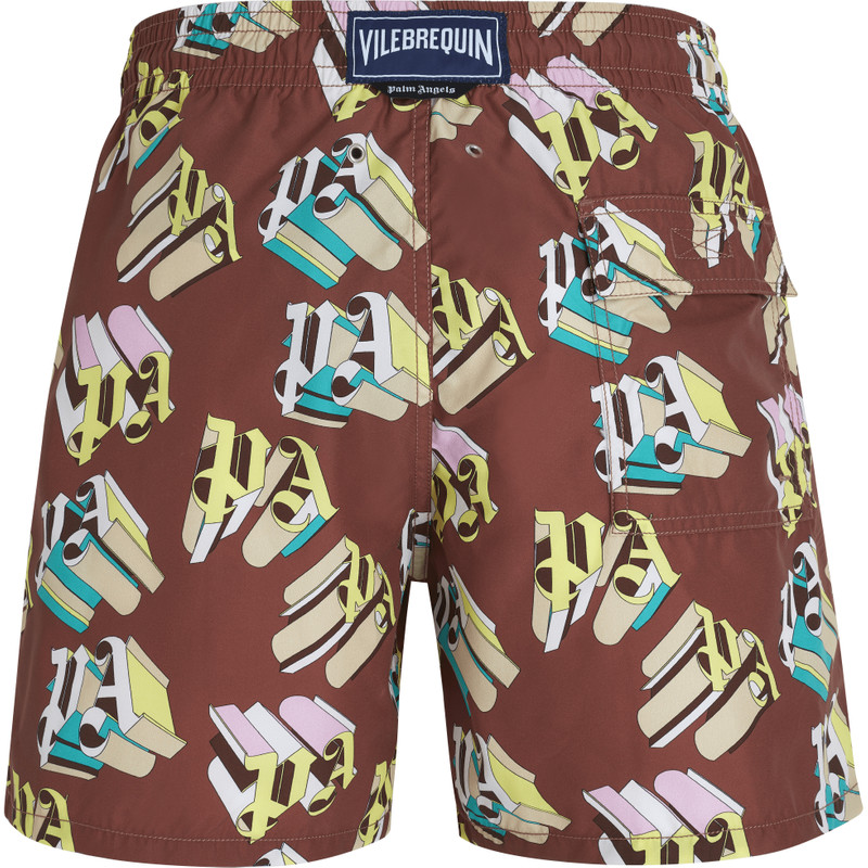 Vilebrequin Men Swim Trunks Monogram 3D - Vilebrequin x Palm Angels outlook