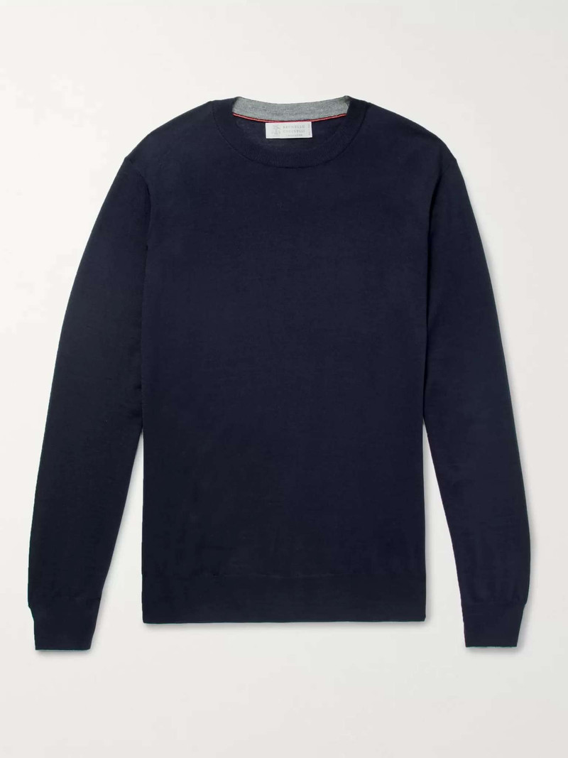 Wool and Cashmere-Blend Sweater - 1