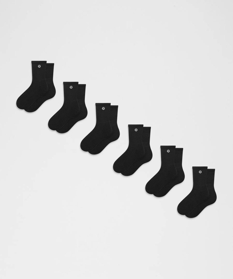 Unisex Daily Essential Quarter Socks *6 Pack 1